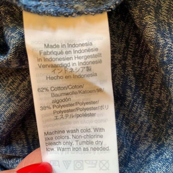 MADEWELL Woman’s Hi-Fi Shrunken Tee Blue Size Medium NWT - Picture 5 of 7